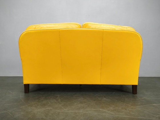Sofá de cuero Poltrona Frau George, Italia, 1992, con etiqueta. – Sofás de 2 plazas, Leather (photo 6 of 20)