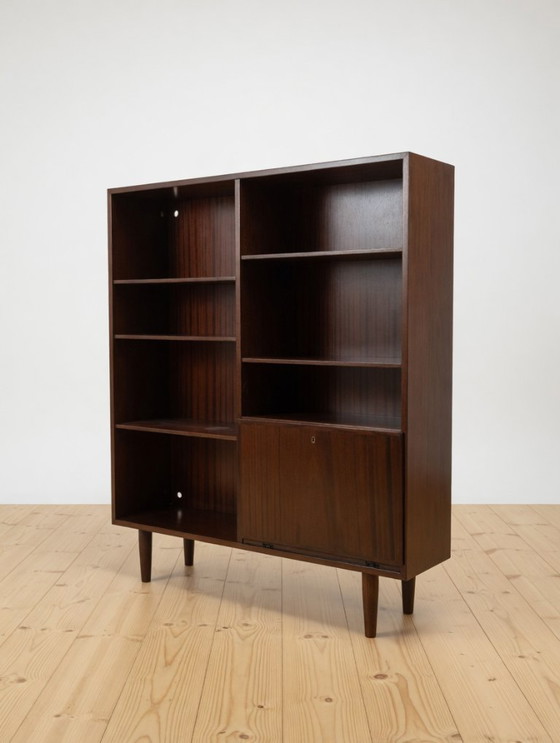 Image 1 of Mahagoni-Bücherregal Modell 4 von Omann Jun Møbelfabrik, Dänemark, 1970er Jahre