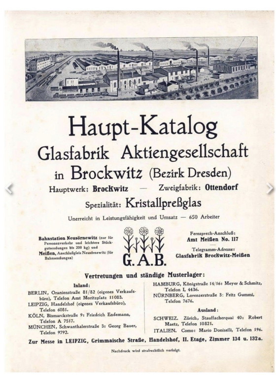 Brockwitz “Koh-i-Noor” Cake Stand – 35 cm Germany, documented in the 1915 Brockwitz catalogue (photo 15 of 15)