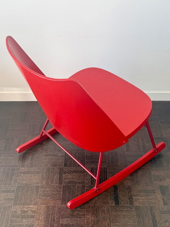 THONET vintage Rocking Chair 1955 – Metal, Wood (photo 11 of 18)