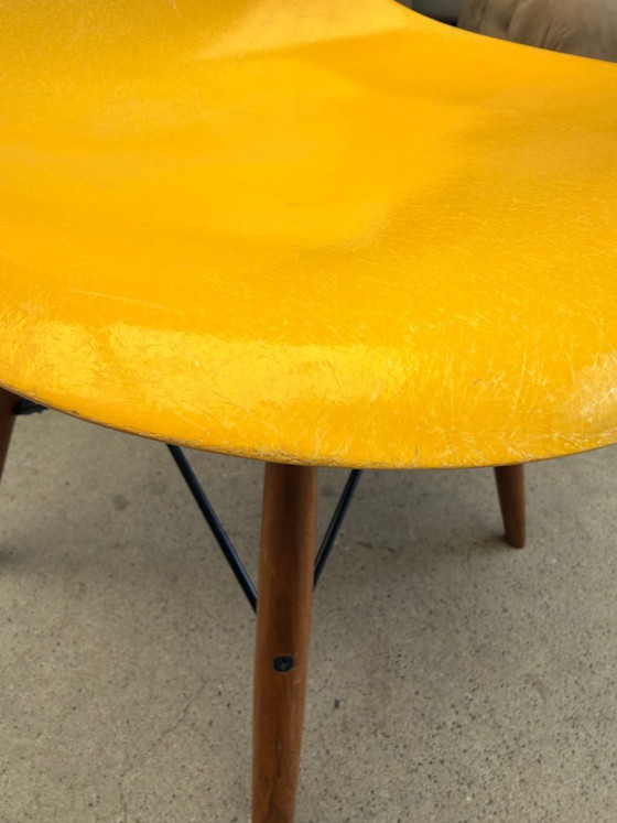 Sedia Eames DSW di Herman Miller in fibra di vetro – Sedie da pranzo, Metal, Wood (photo 3 of 9)