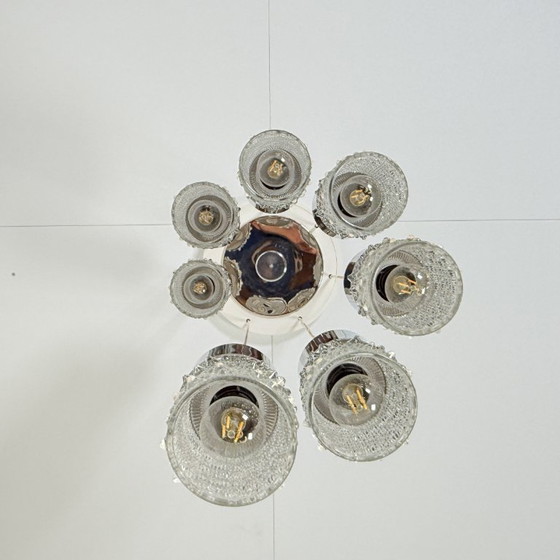 Image 1 of DDR Chrome With Bubble Glass Cascade Lamp