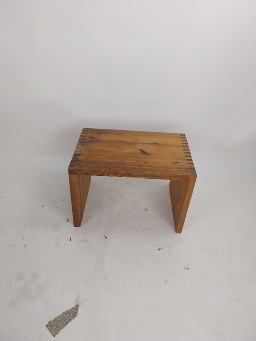 1x 1970s Ate Van Apeldoorn Side Table in Pine Wood 60 X 40 X 41cm – bijzettafels