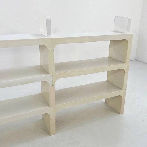 Image 1 of Witte modulaire plank van Olaf Von Bohr voor Kartell, jaren 70