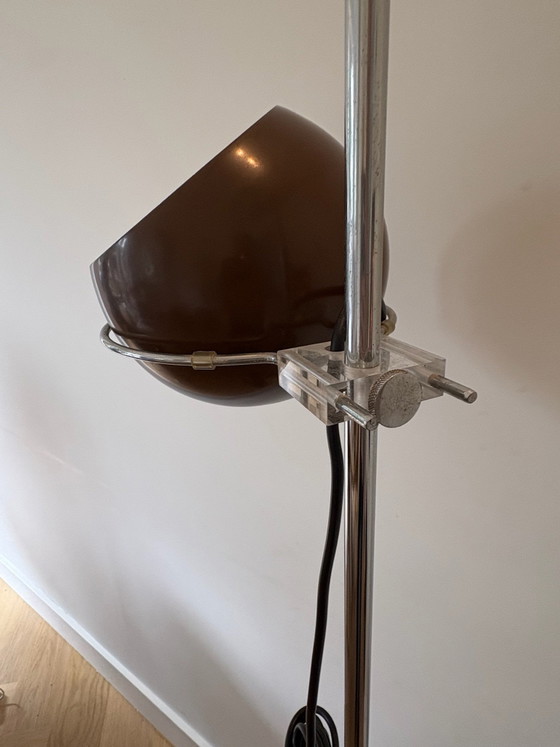 Vintage GEPO 300A Floor light - brown / Chrome (photo 5 of 9)