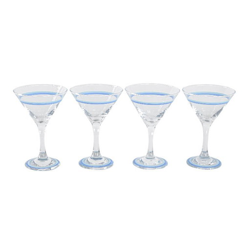 Set of martini glasses, Danish design, 1970s, manufactured in Denmark