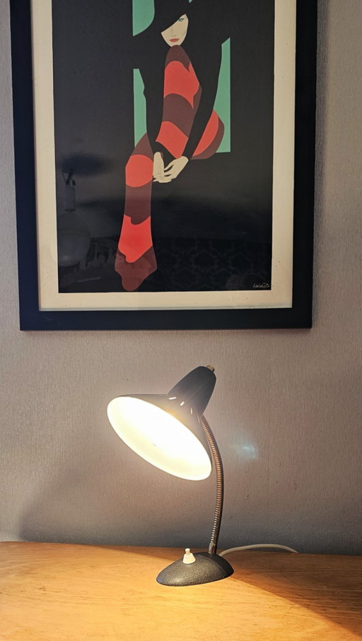 Vintage Mid-Century Desk Lamp – 1950s – tafellampen, Metal (photo 2 of 10)