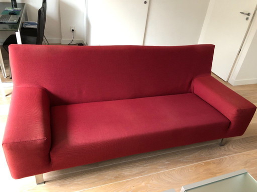 Nika Montis Gerard vd Berg sofa and armchair, 2 Ploegstof cushions, Pode plaid