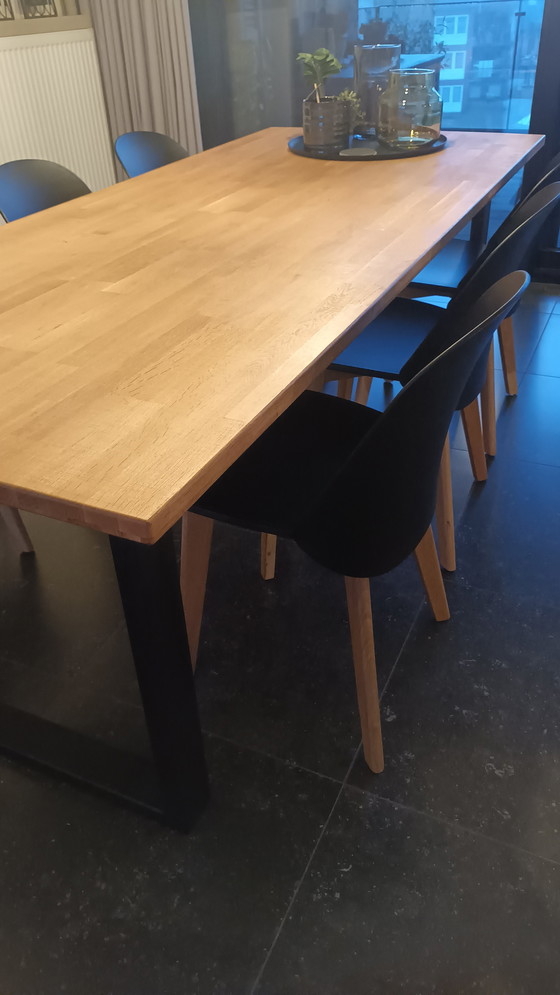 Image 1 of Dining table with 6 chairs