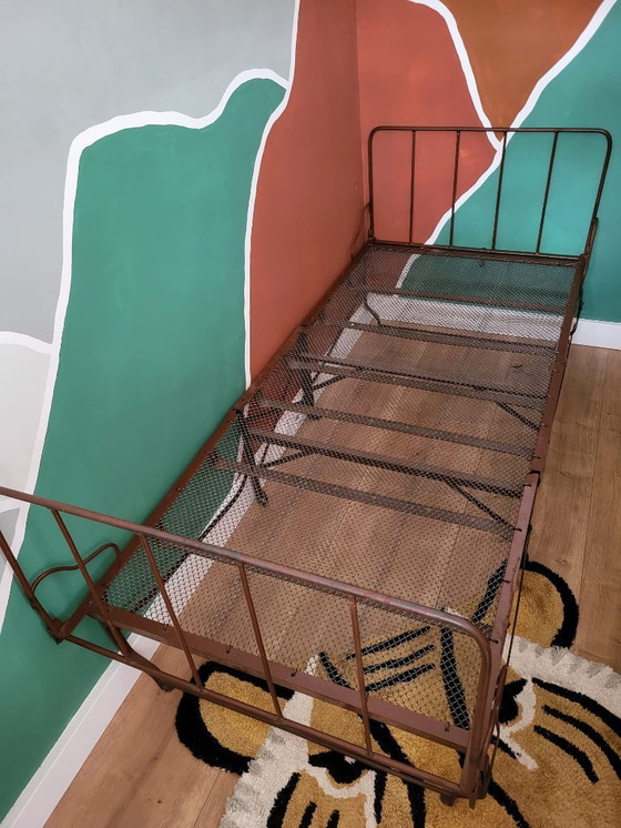 Image 1 of Letto antico francese a doghe brocante