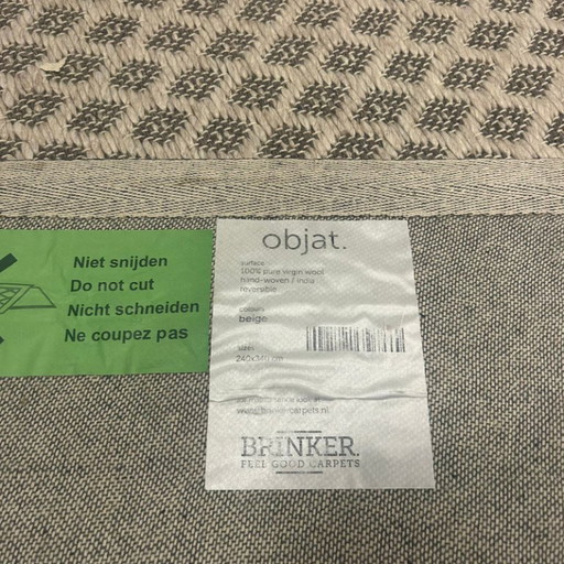 Brinker Carpets Objat Beige Rug - 240x340cm