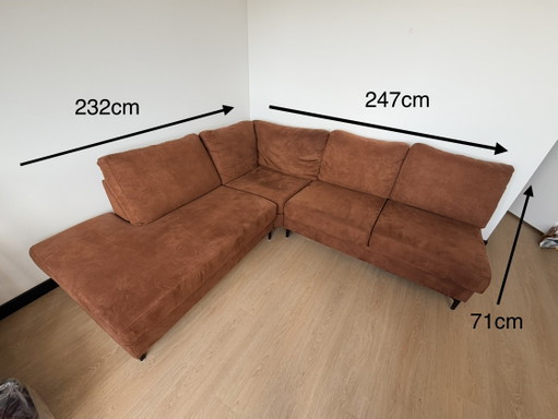 Hoekbank Parijs van Haco Wonen – hoekbanken, Textile