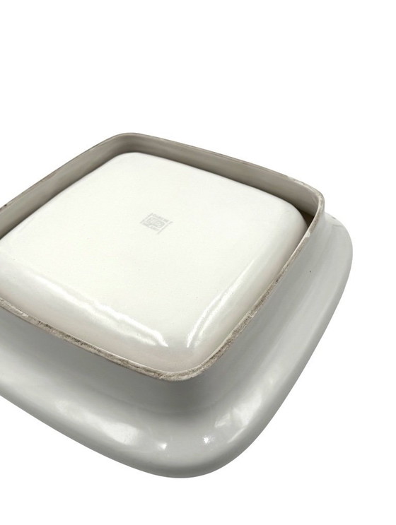 Image 1 of Angelo Mangiarotti, centrotavola / vide poche in ceramica bianca mod. Tremiti 4035, Danese Italia ca. 1968