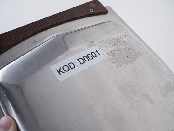 Image 1 of Plateau carré en acier inoxydable, design danois, années 1970, fabriqué au Danemark