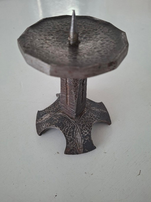 Candelabro vintage, design di metà secolo, brutalismo, anni '60-'70