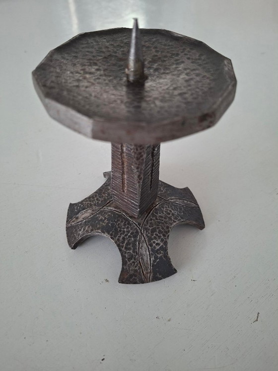 Image 1 of Candelabro vintage, design di metà secolo, brutalismo, anni '60-'70