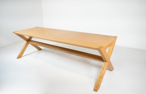 Houten eettafel uit Mid Century Werther Toffoloni en Piero Palange voor Germa, 1970