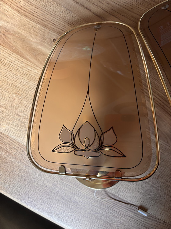 Image 1 of 3 Hollywood Regency Wandlampen