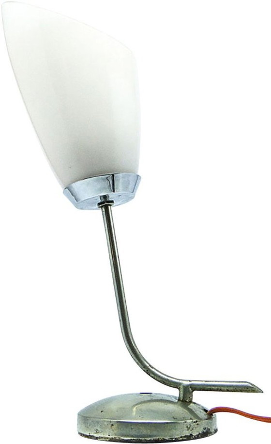 Pop Art Bedside Lamp From Polam, Poland, 1960s – Table lamps, Glass, Metal (photo 10 of 16)