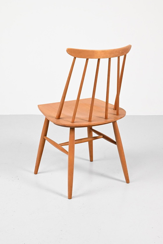 Image 1 of Set van 6 spijlenstoelen