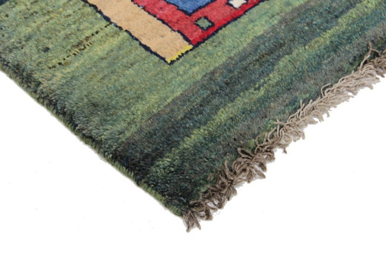 Image 1 of Original Perserteppich Gabbeh Ghashghai Orientteppich 148 cm x 110 cm Alt Natur