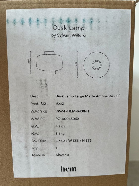 Image 1 of 2 lampade Hem Dusk Large