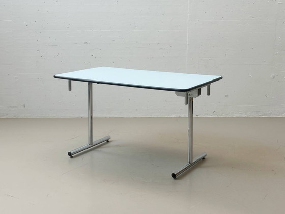 Image 1 of Mesa plegable Kelko azul práctica