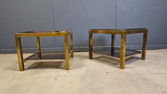 Image 1 of Pair of side tables by Jean Charles, 1970s 