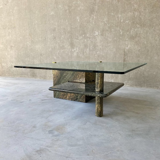 Image 1 of Large Sicilian Marble Italian Design Coffee Table