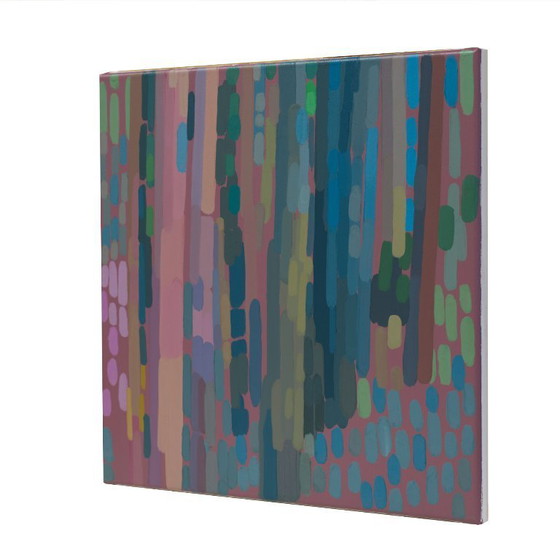 Image 1 of Malerei Waldlicht 2, handgemaltes Unikat, Natur, Landschaftsmalerei, Acrylmalerei 40x40cm