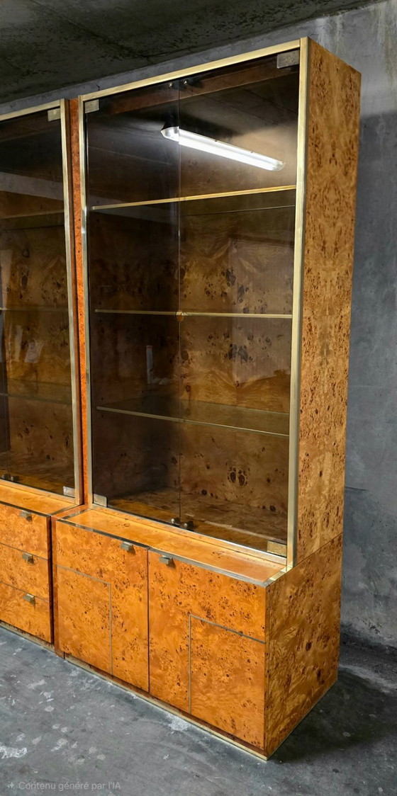 Image 1 of Set vitrines ontworpen door Jean-Claude Mahey voor Roche Bobois, 1970.