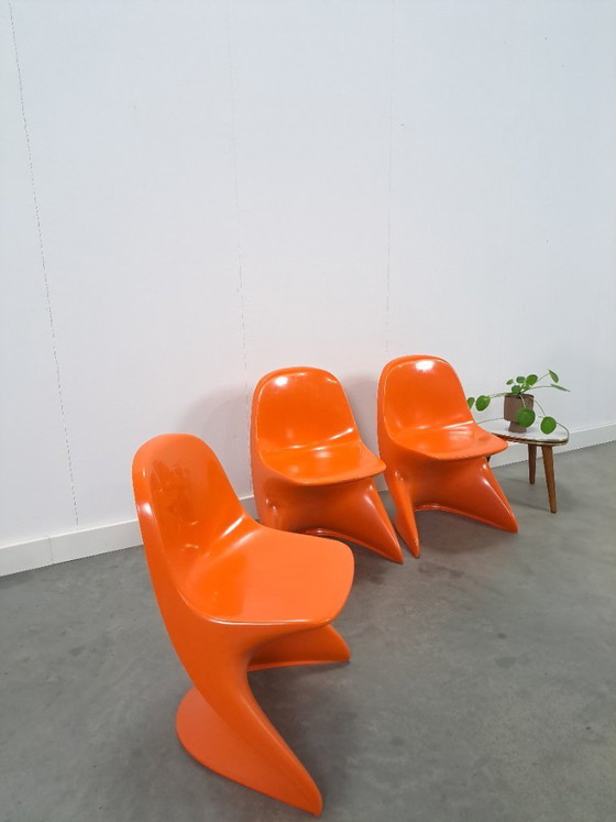 Image 1 of Seggiolone Casalino I in plastica arancione