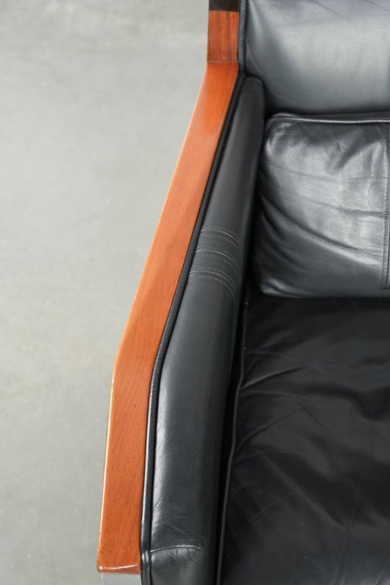 In Goede Staat Verkerende Zwarte Leren Art Deco Schuitema Design Fauteuil Uit De Decoforma Serie – Leather (photo 7 of 14)
