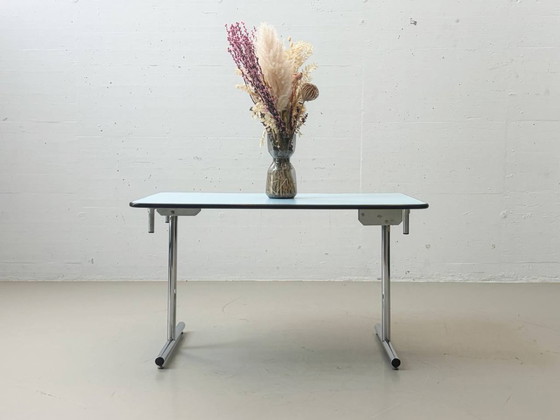 Image 1 of Mesa plegable Kelko azul práctica
