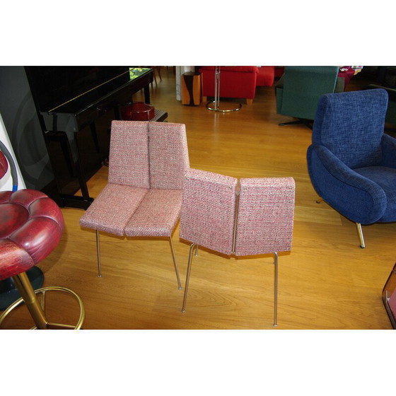 Image 1 of Pair of vintage four-sided chairs by Pierre Guariche