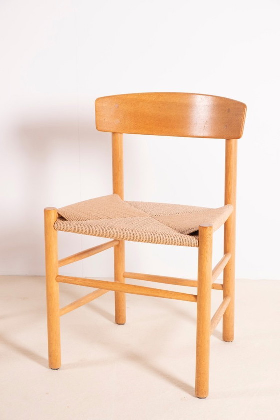 Image 1 of 4x sedie da pranzo Børge Mogensen J39 in quercia, mobili FDB 1981