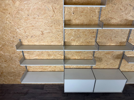 Jaren 60 70 Wandrek Wall Unit van Dieter Rams voor Vitsoe 606 – Metal (photo 12 of 22)