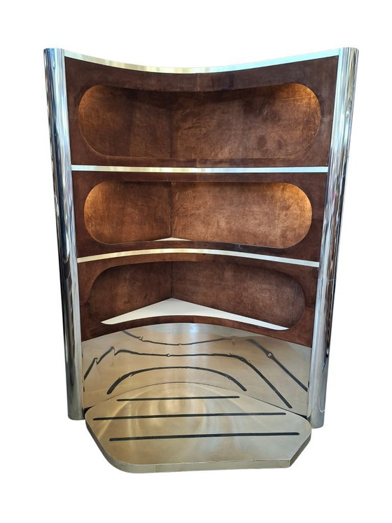 Image 1 of Iconico Mobile Bar di Design – Stile Willy Rizzo, Anni '70