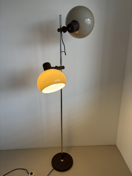 Lampada da terra Vintage Space Age Mushroom Herda – Lampade da terra, Metal, Chrome (photo 4 of 12)