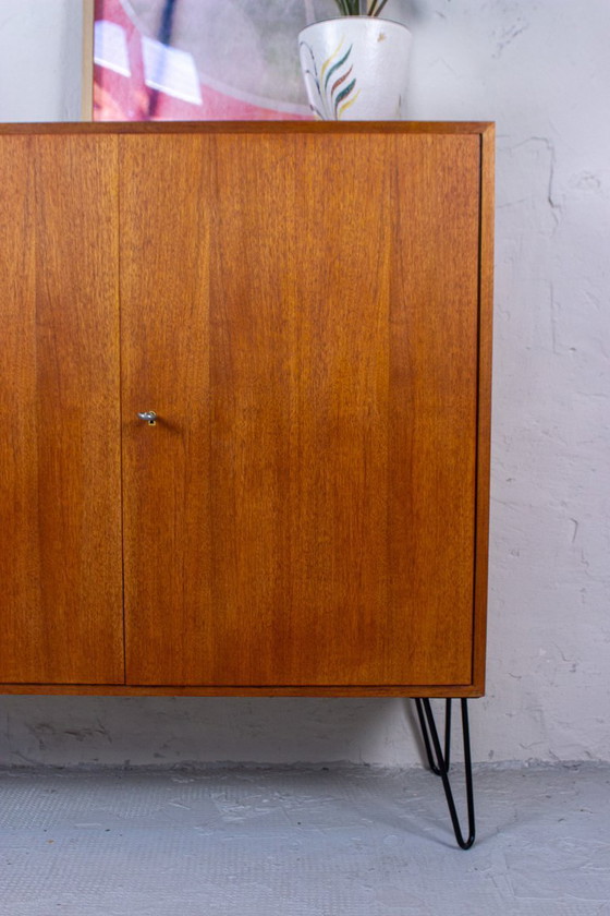 Image 1 of Mobile vintage in teak, credenza alta, cassettiera, noce, metà del secolo scorso, anni '60