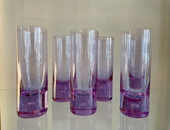 Image 1 of Mondgeblazen alexandriet kristallen longdrinkglazen