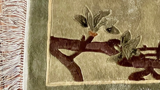 Image 1 of Vintage zijden vogelkleed - 75x28cm