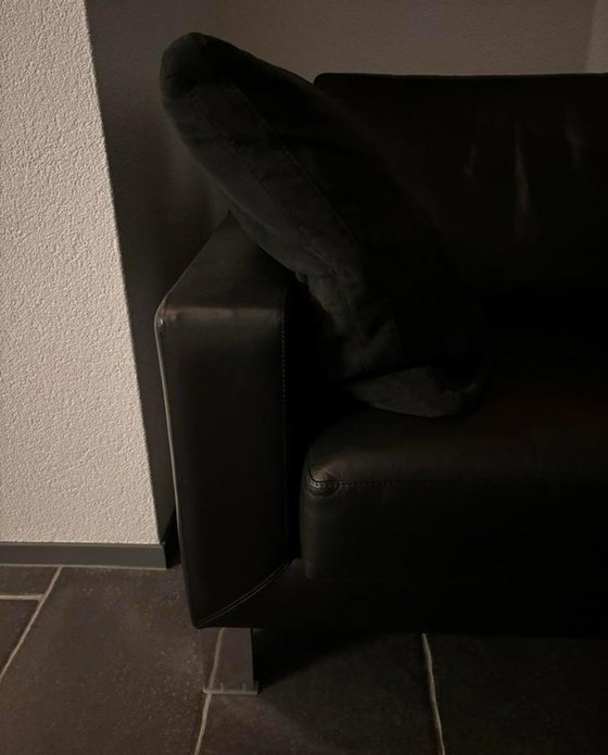 Image 1 of LEOLUX LEDER-ECKSCHRANK SCHWARZ