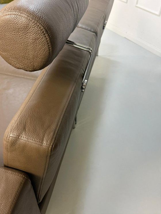 Image 1 of Divano letto in pelle Brühl Four Two con funzione di design