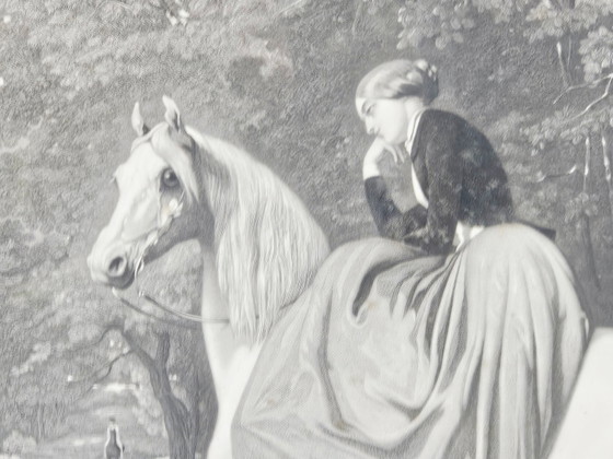 Naar Alfred de Dreux, Alleen op een bijeenkomst, 1858, Gravure – Litho's & Zeefdrukken (photo 11 of 15)