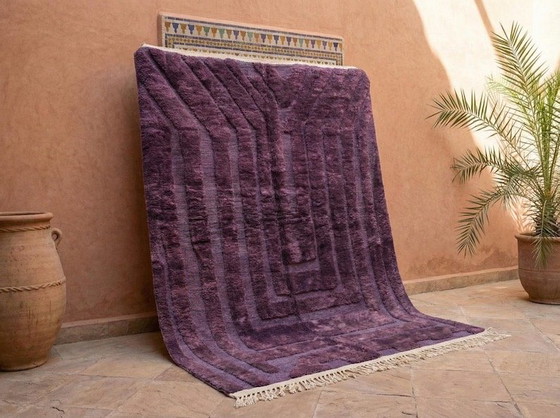 Image 1 of Twee handgemaakte Berber tapijten, traditioneel Marokkaans vakmanschap, 2 (200/300) cm