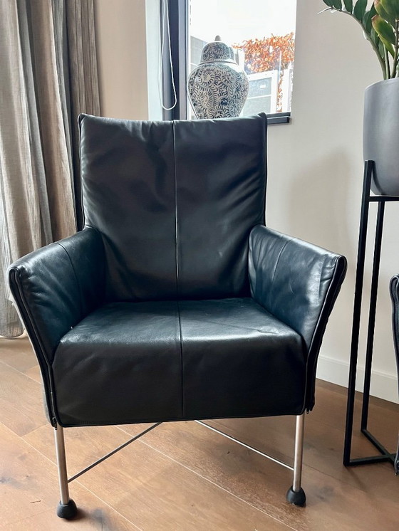 Image 1 of Montis: sillón Charlie de cuero negro - Gerard van den Berg