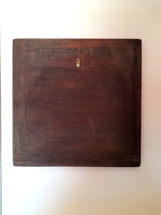 Image 1 of Pannello in legno e ceramica di Roland Zobel, 1970