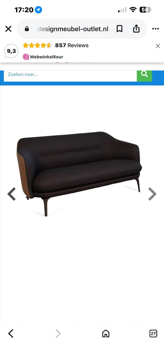 2,5-Sitzer-Sofa Lindo von Leolux – Textile, Metal (photo 14 of 16)