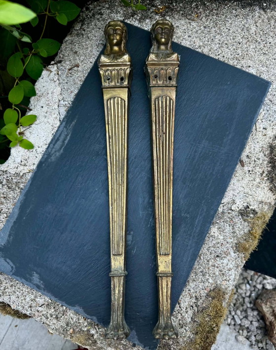 2 bronze Art Nouveau furniture ornaments – Decorative Objects (photo 7 of 8)